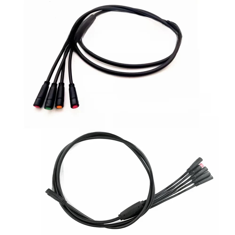 Câble étanche Julet 1T4 1T5 pour vélo électrique, rallonge 2, 3, 4, 5, 9 broches pour écran, contrôleur, feu stop, accélérateur, ligne de conversion