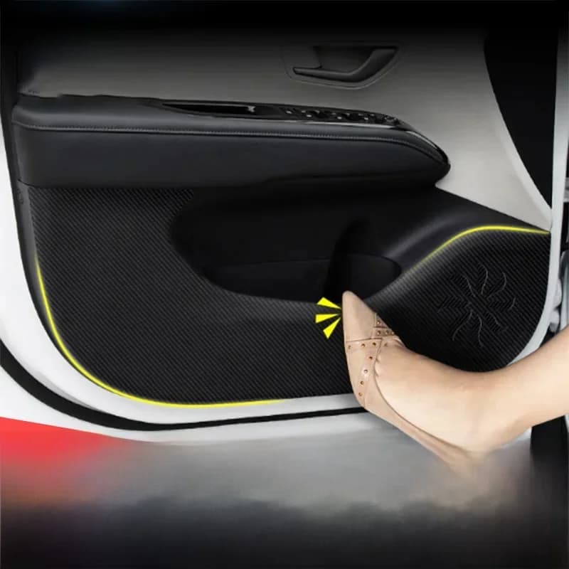 Tapis Anti-salissure et Anti-coup de pied pour porte de voiture, autocollant de coussin, décoration de garniture, style de voiture pour Hyundai Tucson 2021 – 20225, accessoires