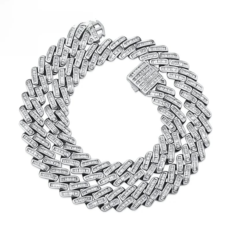 TOPGRILLZ – collier à maillons cubains de 12mm pour hommes, bijou de luxe, style Hip Hop, Rock, à la mode, cadeau