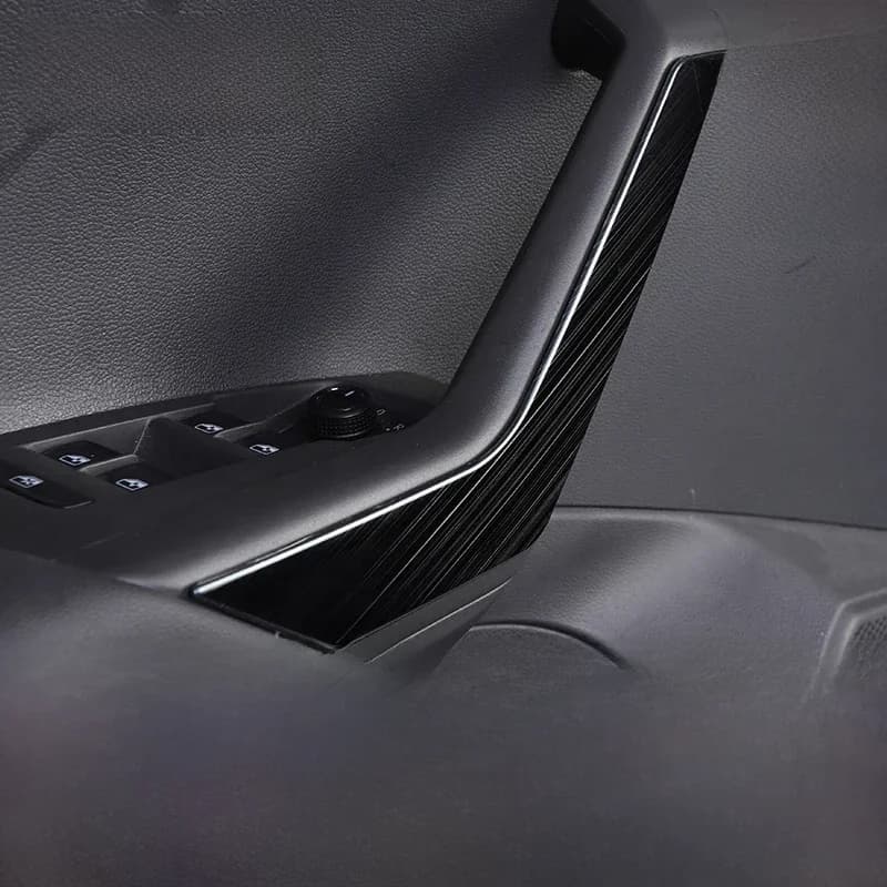 Pour VW Polo 2019 2020 2021 2022 2023 2024 AW voiture porte intérieure main courante garniture bandes de garniture couverture style autocollants