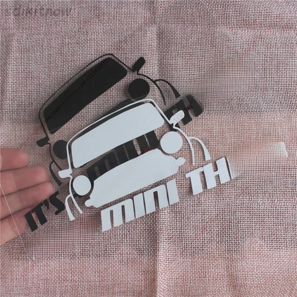 20x8cm C'est un autocollant décoratif pour la carrosserie, les fenêtres et les portes, pour BMW Mini Cooper R50 R52 R53 R56 R57 R58 R60.
