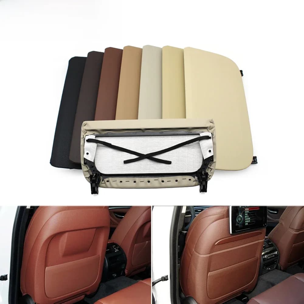 Couverture de panneau en cuir pour dossier de siège, nouveau modèle mis à jour, pour BMW 5 5GT X5 X6 6 GT série 7 F10 F07 F01 F02 F15 2013 – 2018