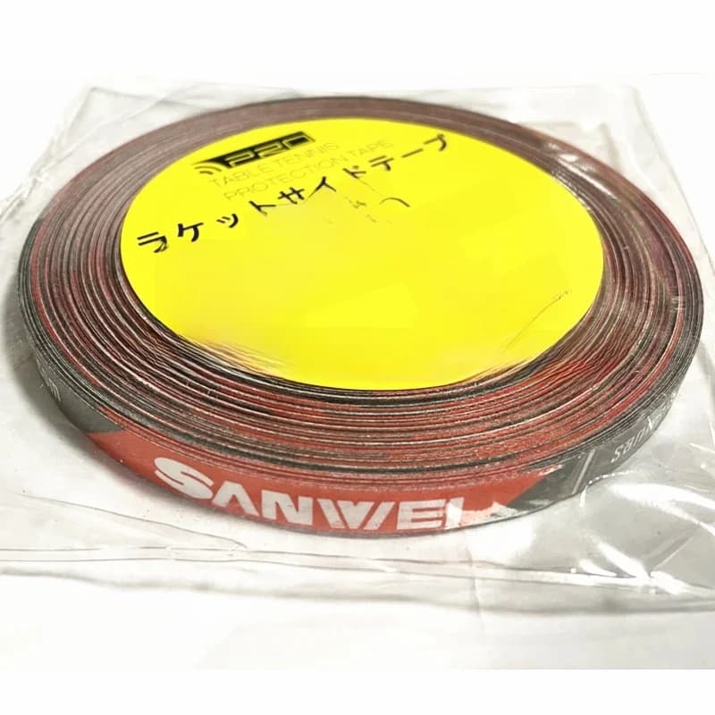 SANWEI-Bande de protection latérale pour raquette de tennis de table, 1cm x 25m, accessoire original