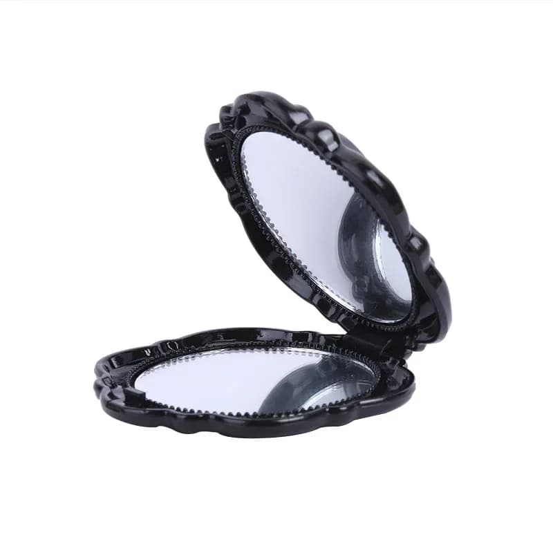 Mini miroir rétro fleur de Rose, petit miroir de maquillage de poche Portable, miroirs à main Double face, Compact, outil de beauté cosmétique, toilettes