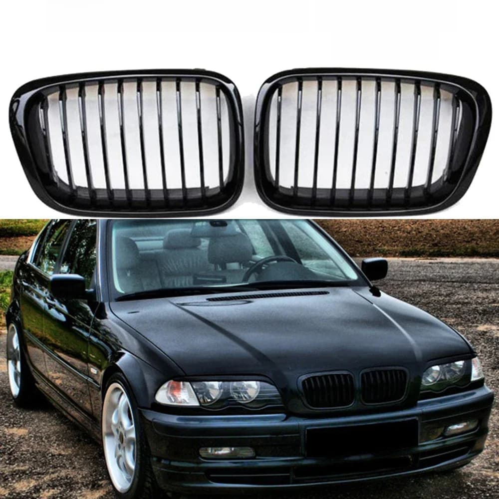 Calandre de pare-chocs avant mate, pour BMW E46 série 3 325i 330i 323i 4 portes 1998 – 2002, accessoires de voiture, pièce de rechange