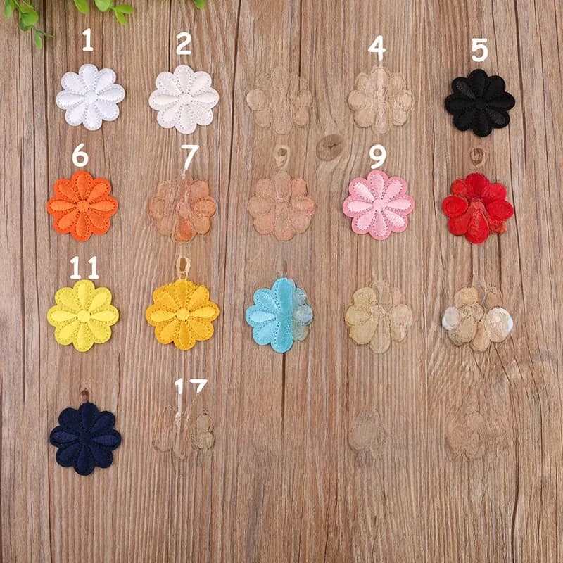 10 pièces, écussons brodés à coudre ou à repasser, petits motifs floraux blancs et noirs, pour vêtements, jeans, t-shirts, applications à faire soi-même, décoration artisanale.