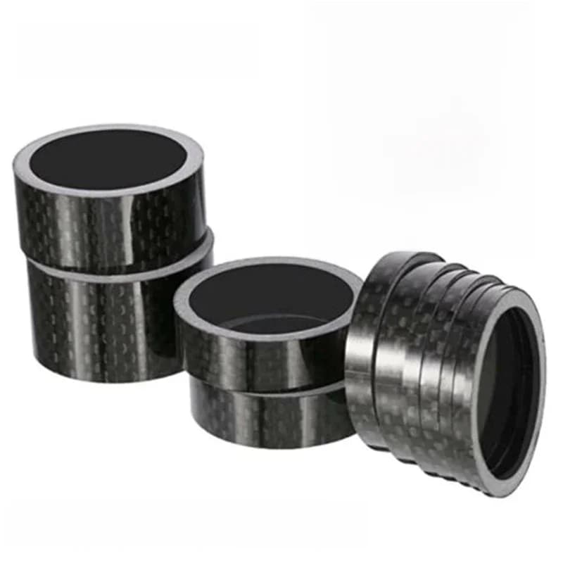 Rondelle de tige de vélo en Fiber de carbone, ensemble de 11 pièces, 1-1/8 pouces, entretoise 28.6mm, fourche avant vtt 3/5/10/15/20mm, accessoires de vélo de route