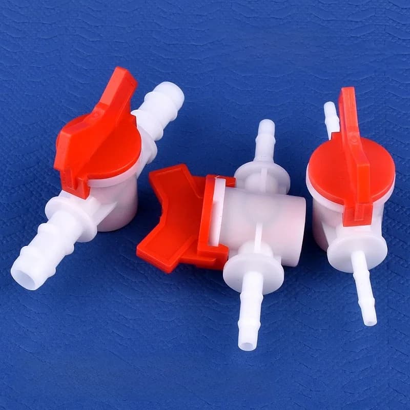 Robinet à tournant sphérique POM 4 ~ 25mm, système d'irrigation goutte à goutte, tuyau, Joint pagode, réservoir d'aquarium, pompe à Air, connecteur d'eau de jardin, Valve de tuyau, 1 à 50 pièces