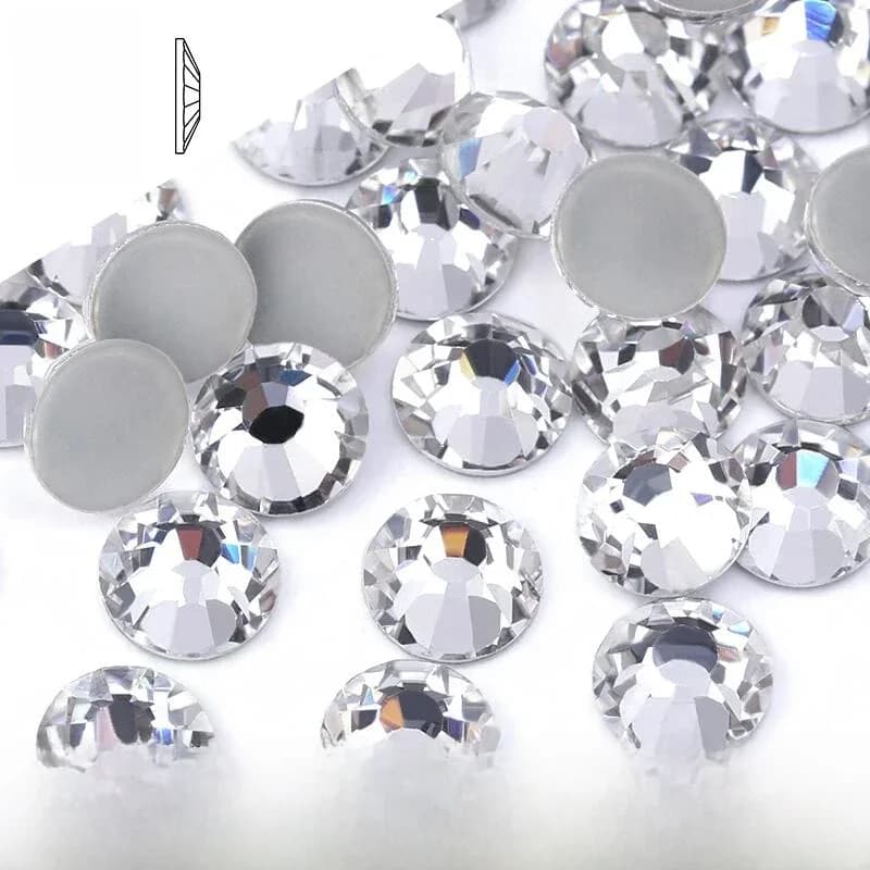 Hotfix Strass cristal clair AB Flatback fer sur Strass pierres correcteurs à chaud Strass pour couture décorations vêtements perles