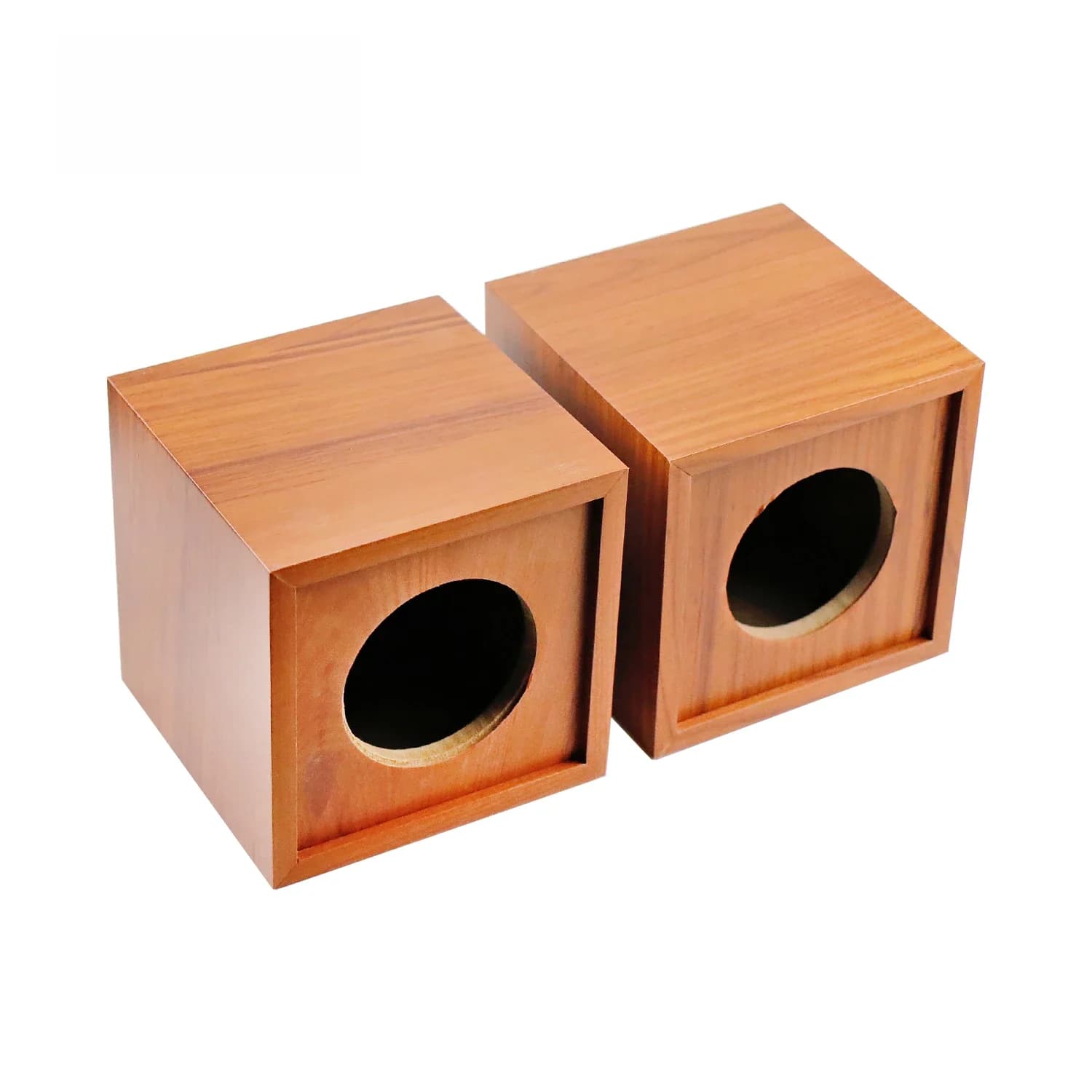 GHXAMP coque de boîte de haut-parleur en bois 3 pouces haut-parleur Tweeter corps vide boîtier Satellite bricolage pour unité Audio 75mm coque de bureau 2 pièces