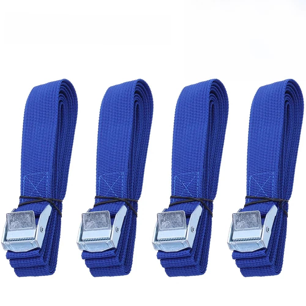 Sangles d'arrimage de 2.5M avec boucle, sangles d'arrimage en Nylon à dégagement rapide pour l'arrimage de chargement, porte-bagages de toit de voiture, porte-Kayak mobile