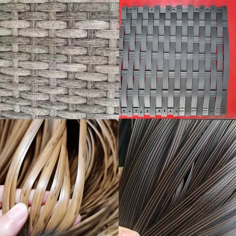 500g rétro dégradé synthétique plat rotin matériel bricolage artisanat rouleau tissage tricot réparation meubles canapé Table chaise panier décor