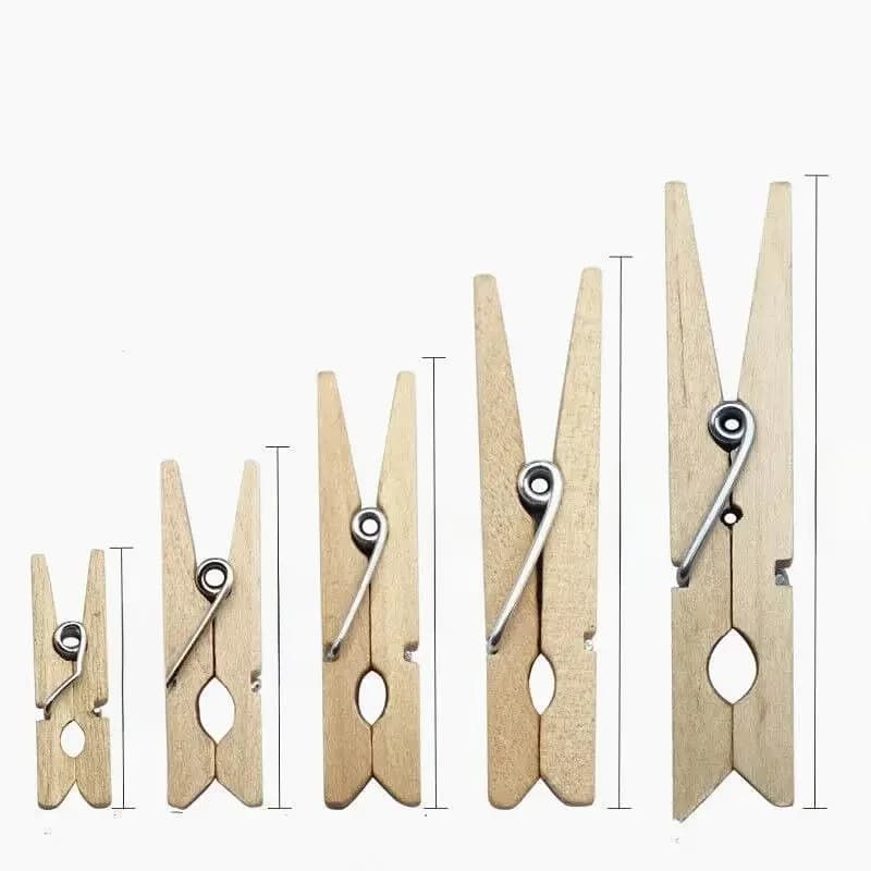 50 pièces DIY Mini Clips en bois faits à la main artisanat décoratif Clips Photo épingles à linge artisanat décoration piquets maison bureau jouet bricolage
