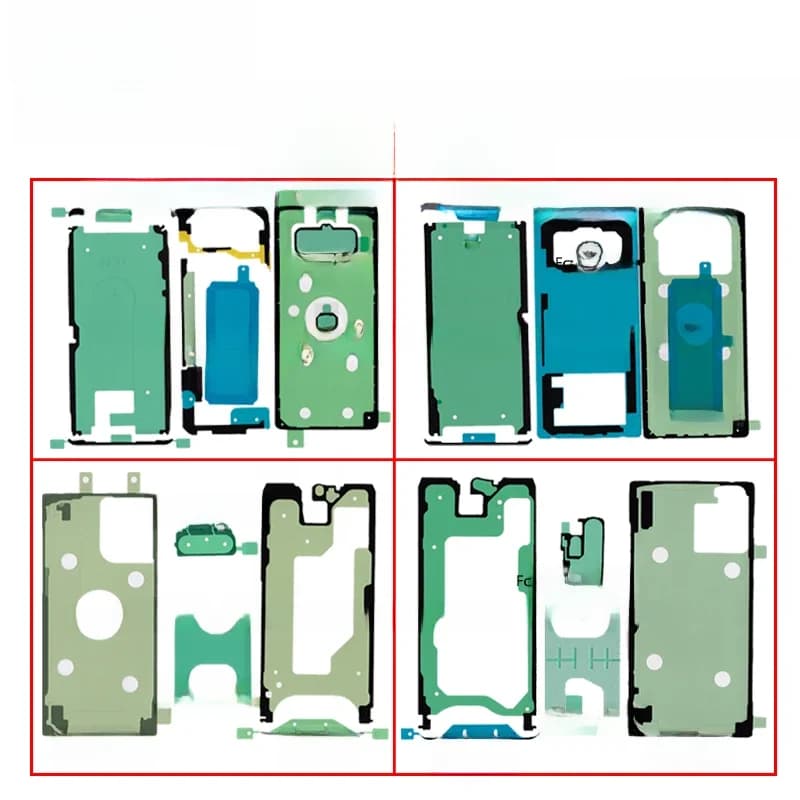 Pour Samsung Note 9 8 7 10 Plus 20 Ultra Note10 Note9 avant LCD couverture arrière batterie ensemble complet ruban adhésif étanche colle autocollant