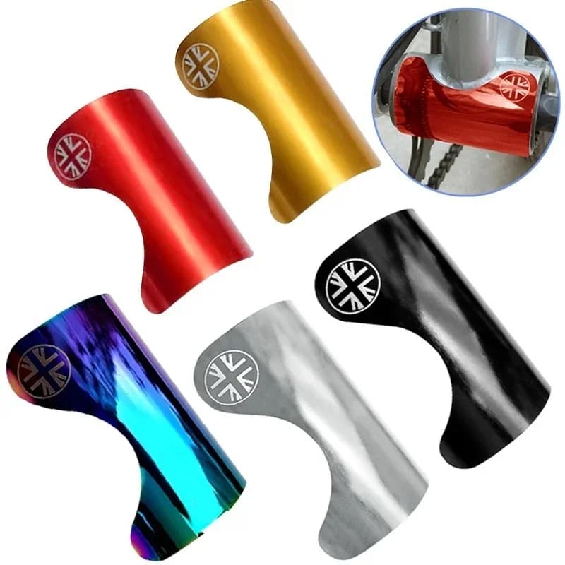 Coussinets de protection de cadre de vélo en alliage, pour support inférieur de vélo pliant Brompton, autocollant BB, coussinet de protection, accessoire de cyclisme en plein air