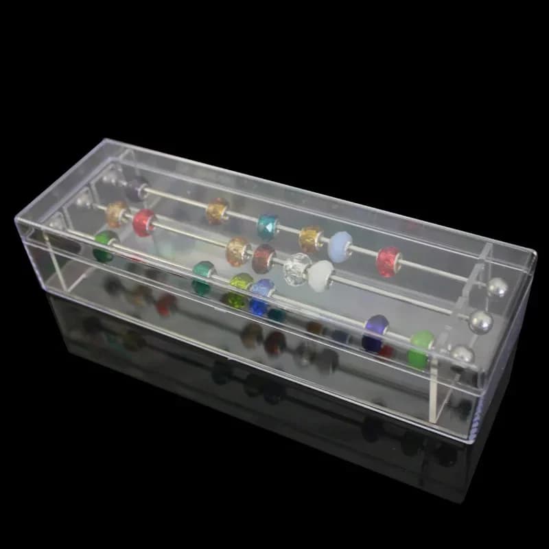 Pandora – boîte de rangement en acrylique, présentoir de bijoux, Bracelet, perles, porte-bague, organisateur avec couvercle