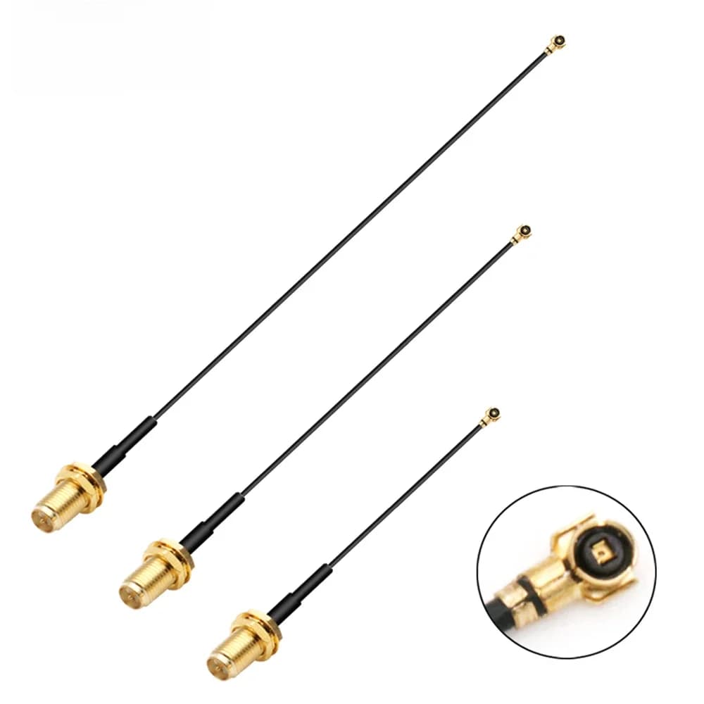Câble d'extension RF en queue de cochon RG1.13mm 0.81mm, 1 pièce, SMA femelle vers MHF U.FL femelle RP SMA mâle pour antenne WIFI