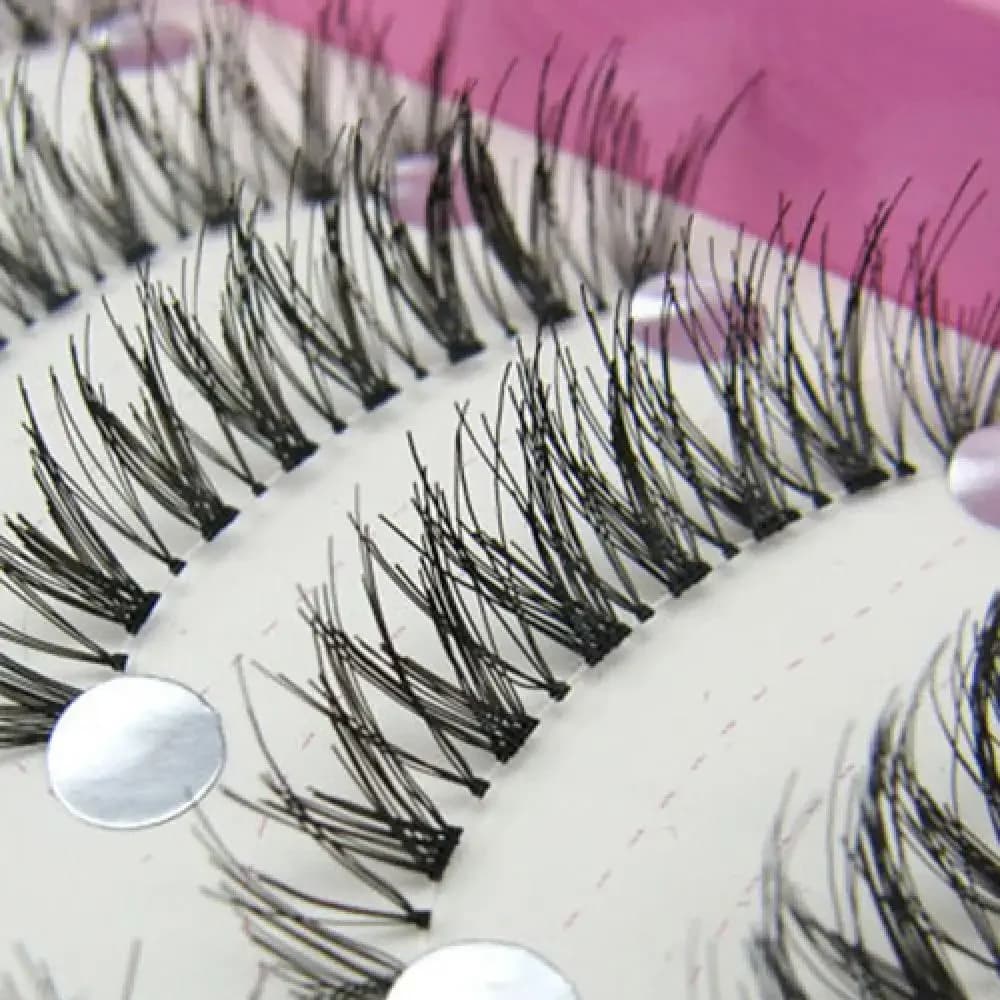 Ensemble de faux cils croisés longs noirs naturels, maquillage pour les yeux, cils de fête, optique de mode, 10 paires