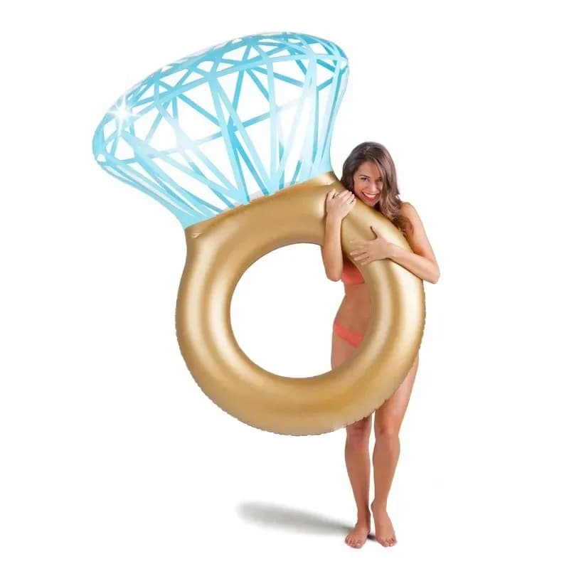 Jouets de piscine flottants gonflables pour adultes, conception d'anneau d'angiDiamond, salon de piscine, matelas de flotteur, cercle de natation