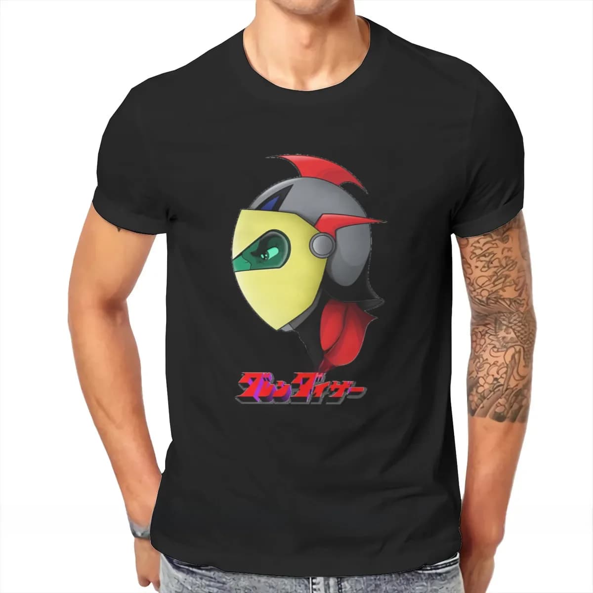UFO Robot Goldrake Grendizer Anime Cool classique t-shirt Harajuku Homme haute qualité t-shirt ample col rond hommes vêtements