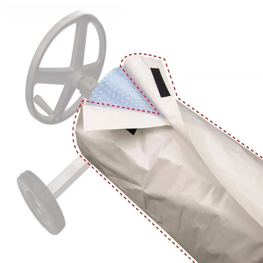 Couverture de piscine extérieure, 4 tailles, anti-poussière, étanche, protection UV, bobine de rouleau solaire, couverture de protection, couverture solaire
