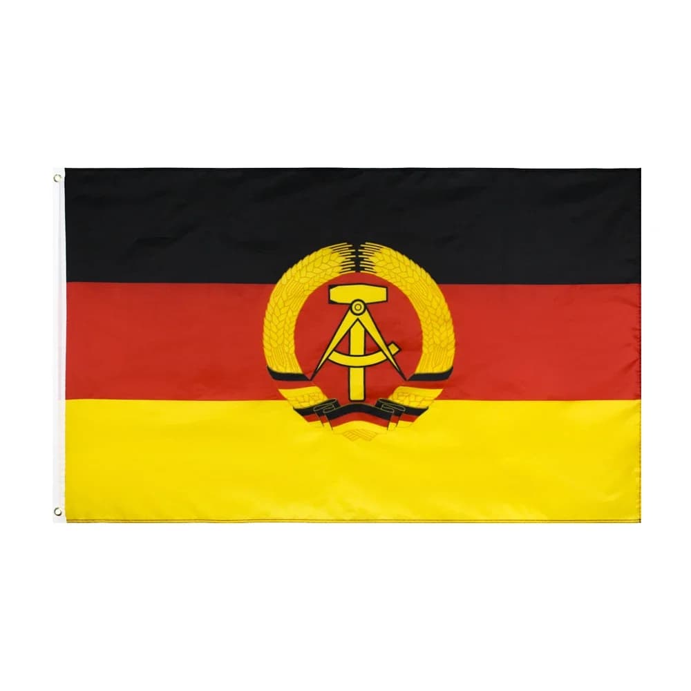 FLAGDOM 60x90cm 90X150cm Drapeau de la République démocratique allemande (RDA) Allemagne de l'Est