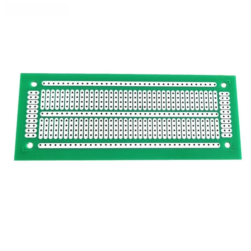 1 pièces bricolage 4.7*11.6CM vert simple face Prototype papier PCB expérience universelle matrice Circuit imprimé 47x116MM pour Arduino