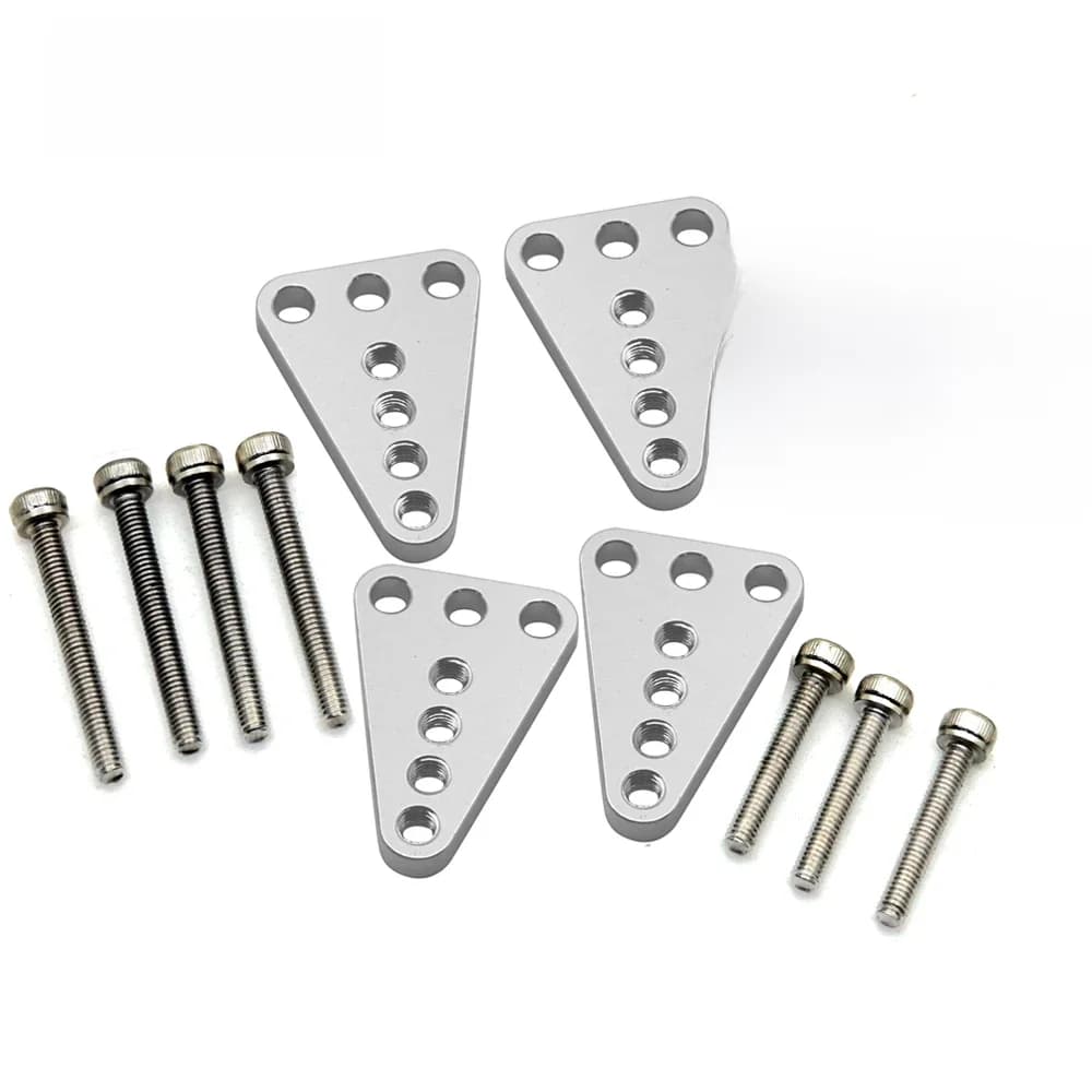AXSPEED – Kit de montage de choc supérieur et inférieur en aluminium, pièces de mise à niveau pour modèle de voiture à chenilles Axial SCX10 Honcho dako 1/10 RC # E