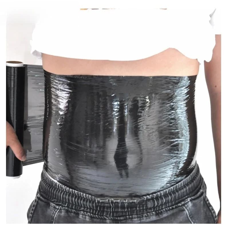1 rouleau osmotique plastique corps enveloppement papier Cellulite taille brûlant perte de poids minceur corps enveloppement sueur Shaper taille pour femme