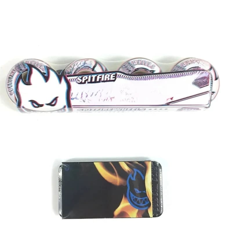 Roue de Skateboard 54x32mm, polyuréthane bleu, haute résilience, roues à roulement professionnelles, roue Spitfire, formule de dureté 99D