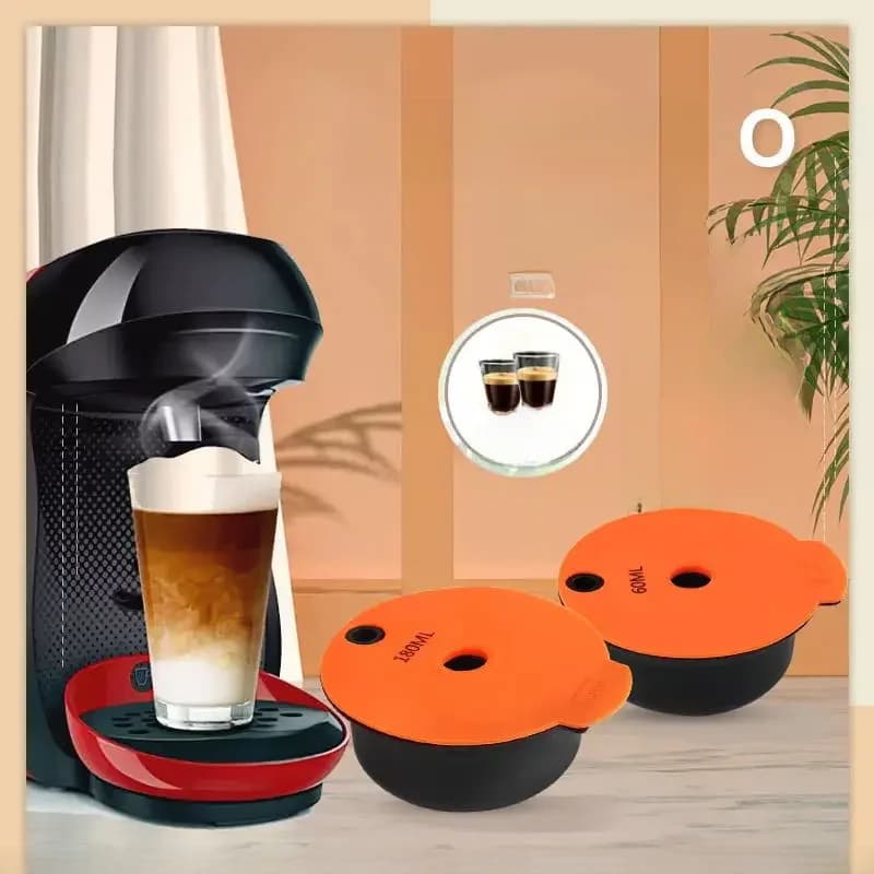 ICafilas Capsules de café rechargeables pour Machine Tassimo BOSCH-s, dosette de café réutilisable, Machine à crème écologique