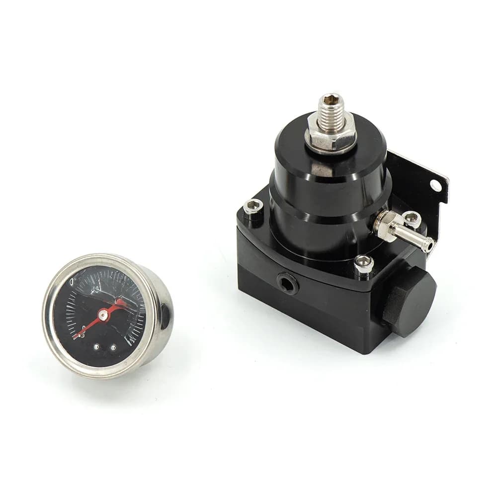 JDM – régulateur universel de pression de carburant réglable, avec jauge, pour Cherokee Ford F250 6.0L, Diesel, double faisceau fpr