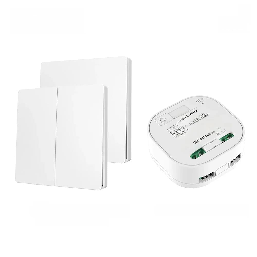 SIXWGH interrupteur de télécommande sans fil sans batterie RF433Mhz interrupteur de lumière étanche auto-alimenté 16A AC 85 V-240 V 60 HZ/50 HZ