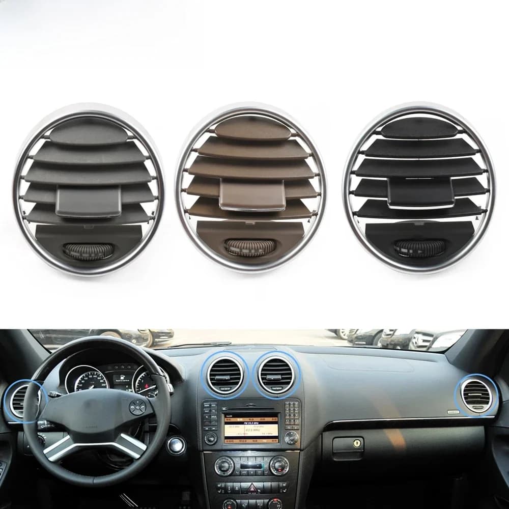 Grille d'aération centrale droite pour Mercedes Benz, garniture de panneau de couverture de sortie, Mercedes Benz W164 M ML GL 300 350 450 500 2005-2012