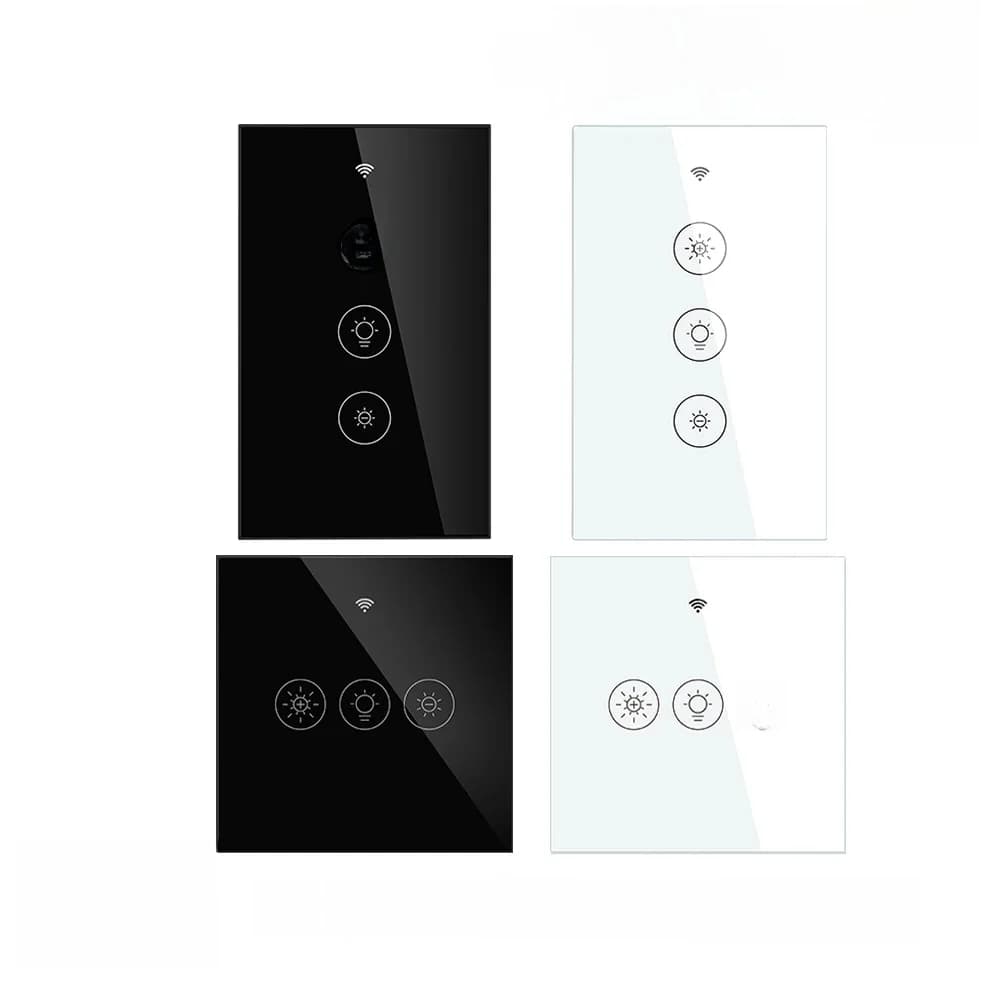 Nouveau WiFi Intelligent RF Variateur De Lumière 2/3Way Vie Intelligente/Tuya Contrôle APP Fonctionne avec Alexa Google Assistants Vocaux