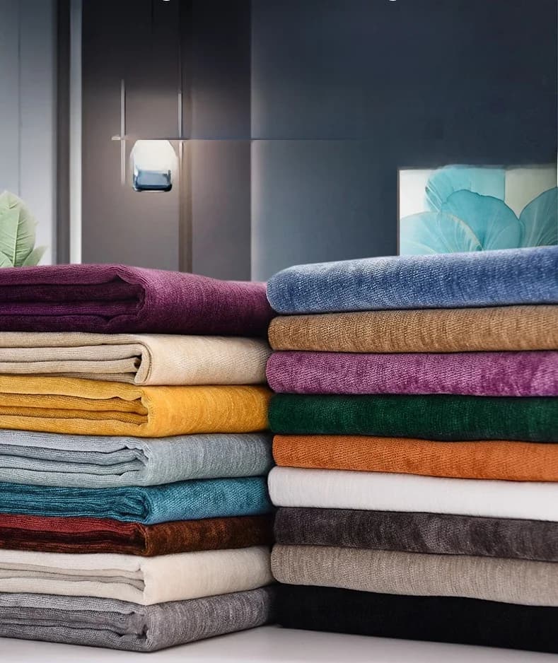 Tissu anti-griffures pour chats, anti-plis, résistant à l'usure, pour housse de canapé, rideau, nappe, couture, tissu épais, vendu par demi-mètre, uni