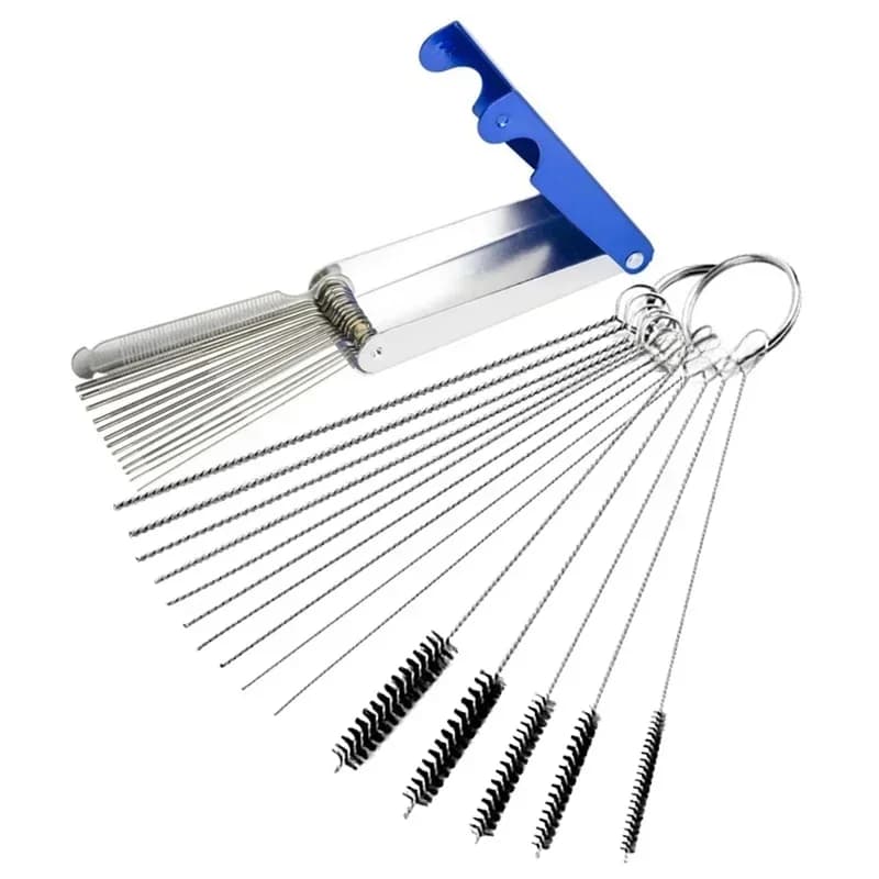 Carburateur carbone saleté Jet enlever aiguilles de nettoyage brosses outils de nettoyage pour Automobile moto ATV soudeur Carb tronçonneuse