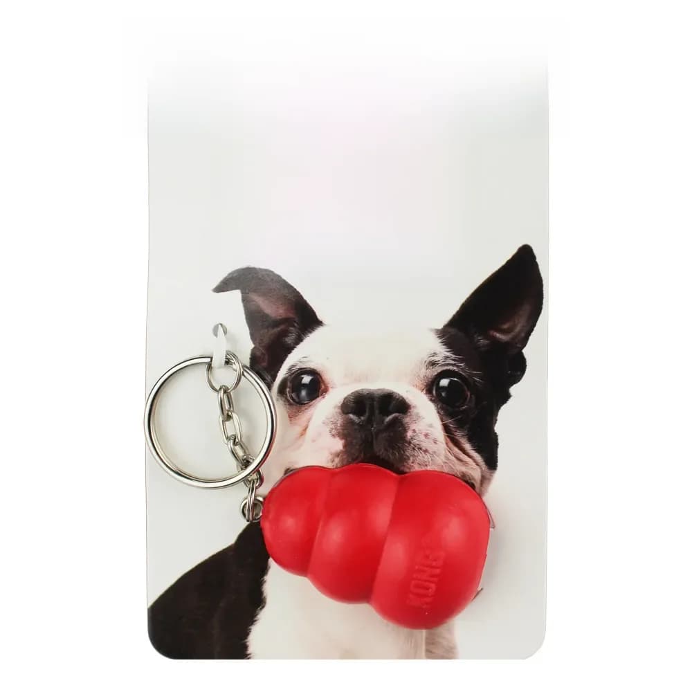 Porte-clés KONG classique en caoutchouc naturel, pas pour les animaux de compagnie