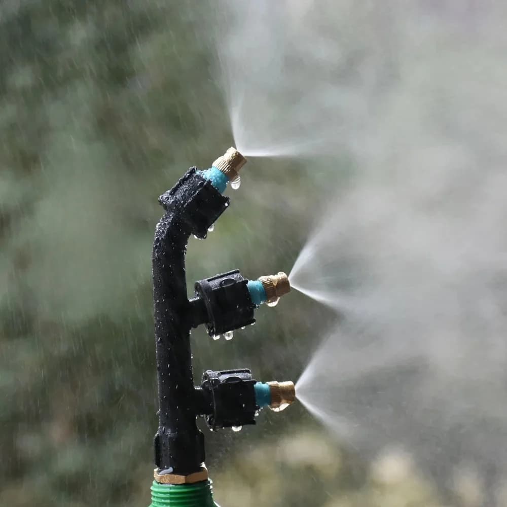 Buse de pulvérisation de jardin avec filetage de 1/2 1/4 pouces, buse de brouillard d'eau à 1/2/3 trous, arroseurs de jardin, arrosage, 1 pièce