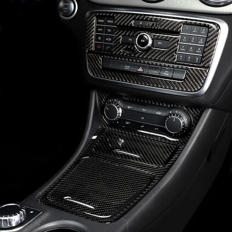 Pour Mercedes Benz classe A W176 GLA X156 CLA accessoires voiture intérieur climatisation CD Console panneau couverture garniture voiture style