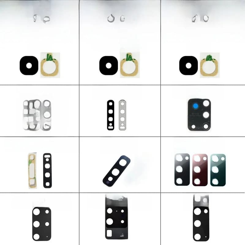 Lentille en verre de caméra arrière pour Samsung Galaxy, protecteur, autocollant, pièces de réparation, S8, S9, S10, S10e, S20, fe Ultra Plus Lite, 4G, 5G