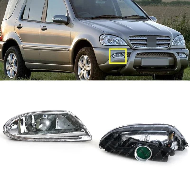 Feu antibrouillard gauche droit pour voiture, pour Mercedes, Benz W163 ML ML350 ML500 ML430 ML320 ML55 pour AMG 1638200428 1638200328 Assemblage