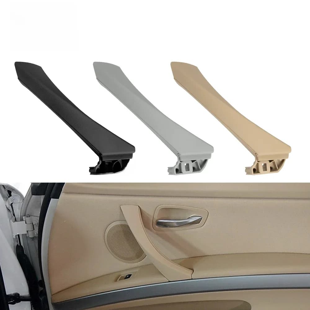 Poignée intérieure de voiture pour BMW, panneau de porte intérieur, garniture de nervure, gris, beige, noir, gauche, droite, série 3, E90, E91, 318, 320, 2005-2011