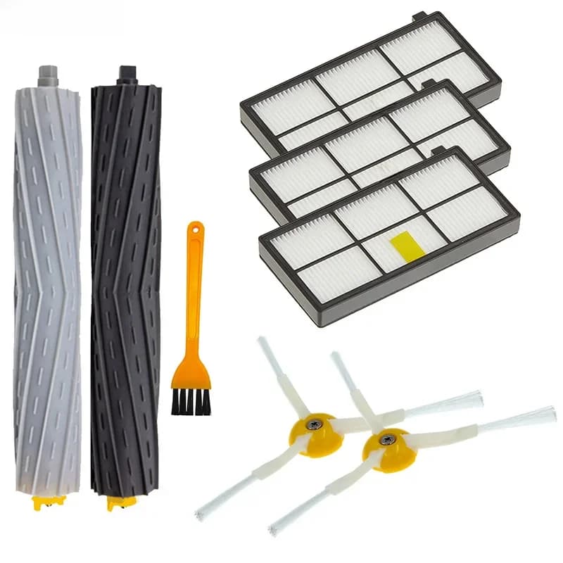 Kit de réapprovisionnement pour aspirateur iRobot Roomba série 960 900 891 800, accessoires, pièces de rechange, brosse latérale en caoutchouc, filtre HEPA
