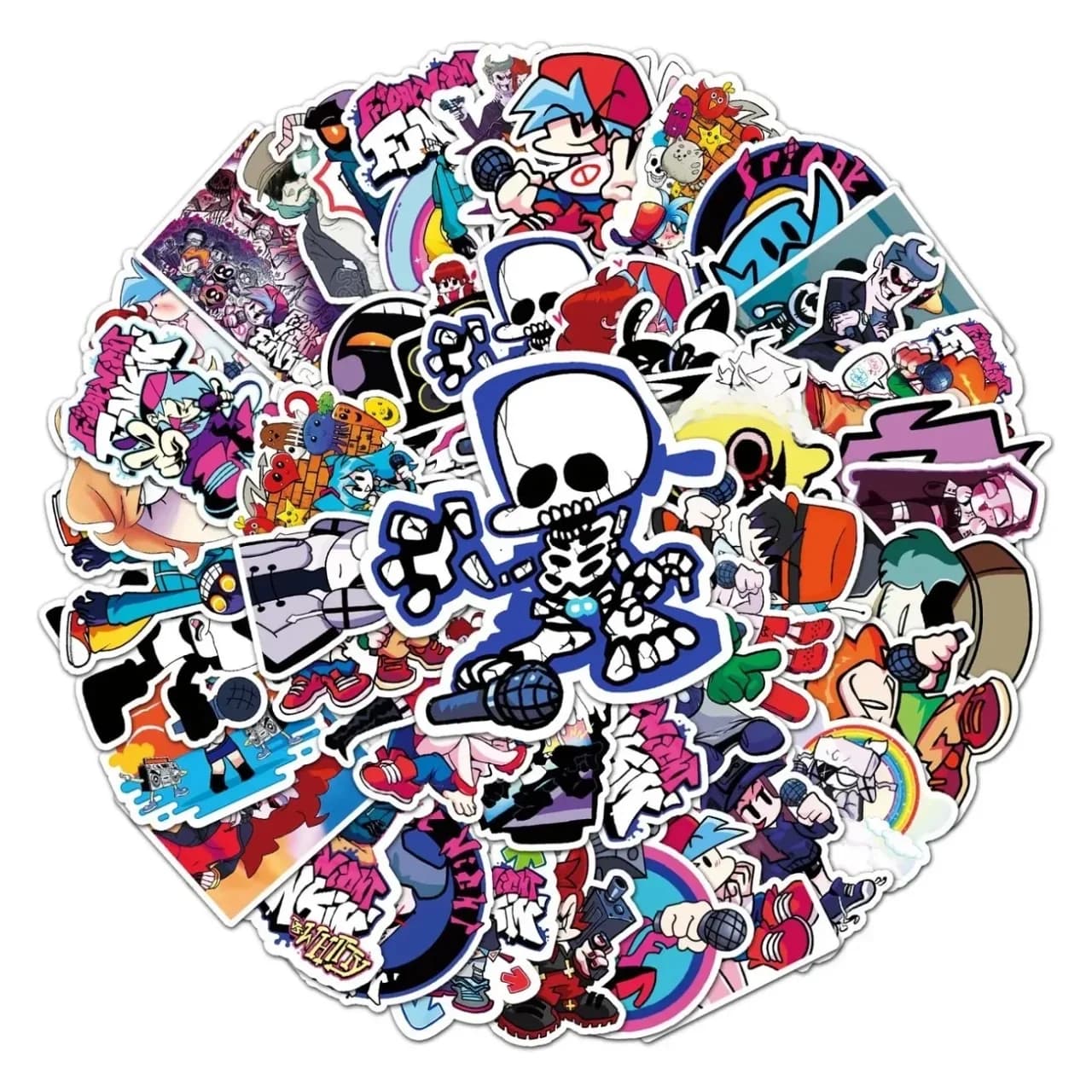 10/30/50pcs vendredi soir Funkin autocollants petit ami petite amie papa maman monstre Pico esprit Senpai dérapage et pompe décalcomanies jouets