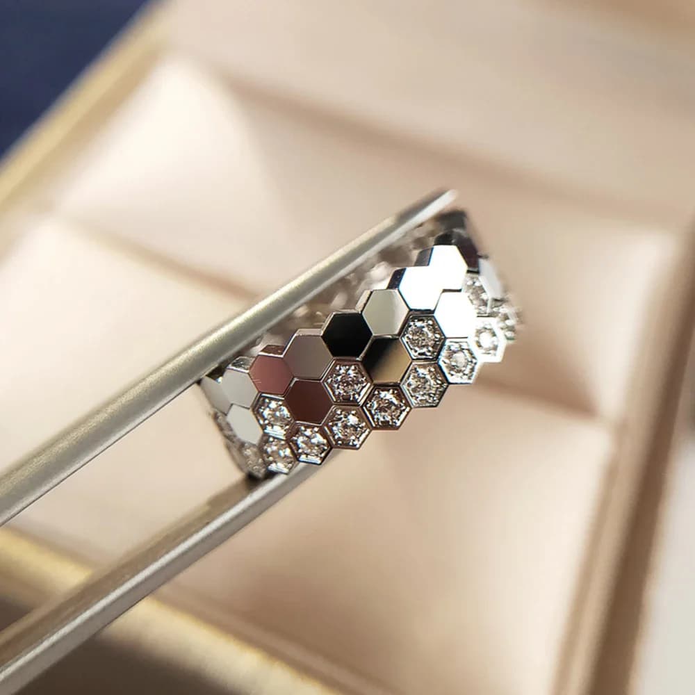 CAOSHI mode conception Simple femmes bagues pour mariage discret couleur or Rose/couleur argent femme fiançailles bague bijoux