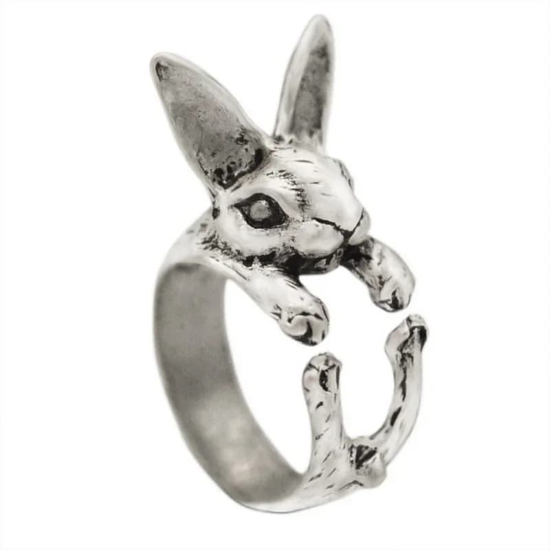 Bagues de phalange vintage chic pour femmes, motifs animaux (lapin, grenouille, chat, pieuvre), style gothique punk, ajustables, bijoux de mode