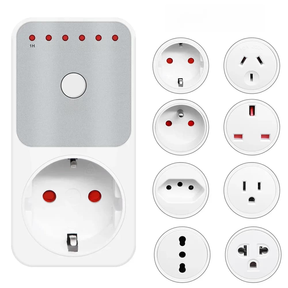 Prise de minuterie de compte à rebours 10 heures, réglage Intelligent du temps, interrupteur de commande, prise de mesure de l'énergie électrique