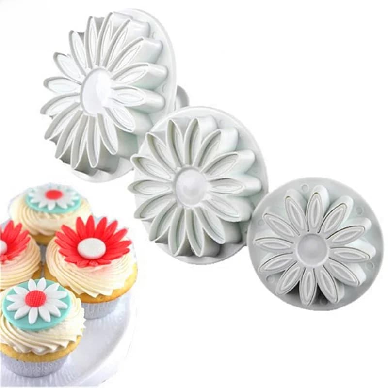 Sugarcraft – outils de décoration de gâteaux, couperet, Fondant, biscuits, flocons de neige, ensemble de moules, accessoires de cuisson, 3 pièces