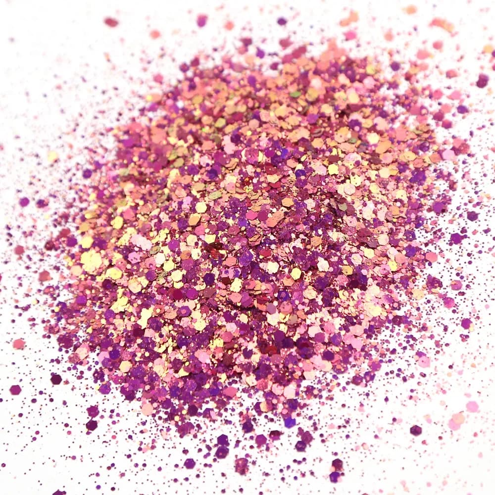 Paillettes Épaisses Caméléon Rose, Tension Optique, Changement de Document, Mélange de Gobelets, Nail Art, Résine, Cosmétiques, 50g